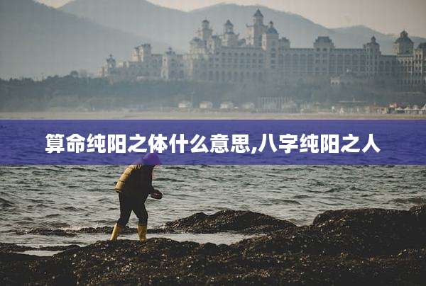 算命纯阳之体什么意思,八字纯阳之人