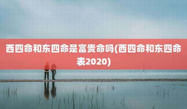 西四命和东四命是富贵命吗(西四命和东四命表2020)