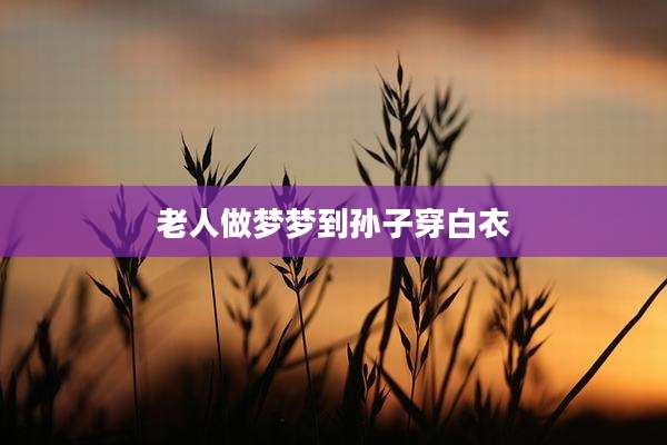 老人做梦梦到孙子穿白衣