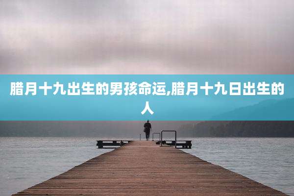 腊月十九出生的男孩命运,腊月十九日出生的人