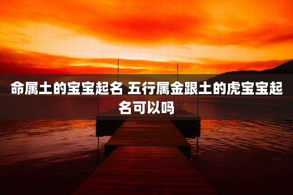 命属土的宝宝起名 五行属金跟土的虎宝宝起名可以吗