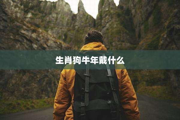 生肖狗牛年戴什么