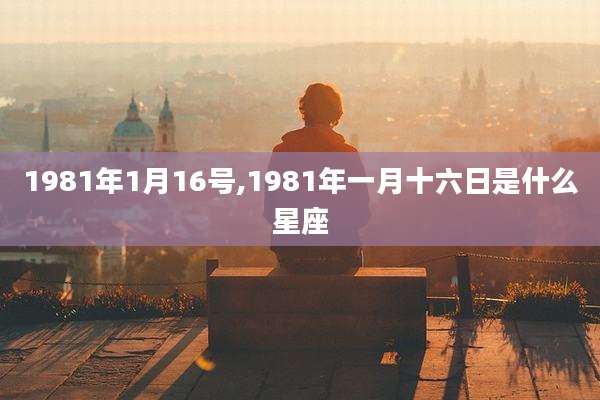 1981年1月16号,1981年一月十六日是什么星座