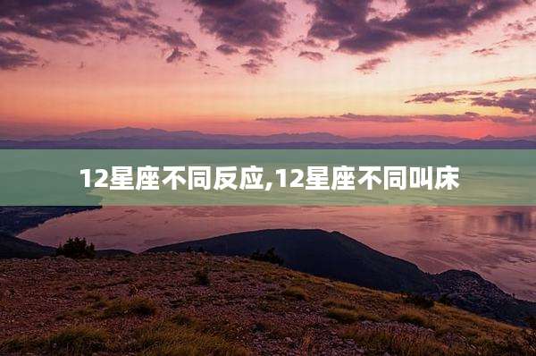 12星座不同反应,12星座不同***
