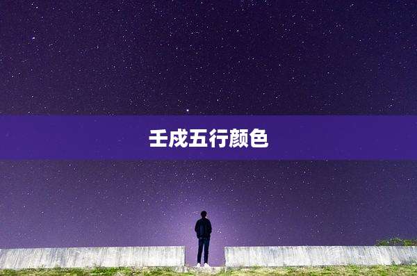 壬戍五行颜色