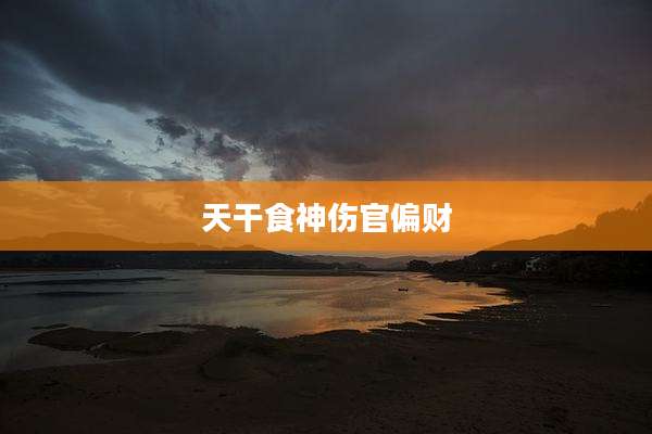 天干食神伤官偏财