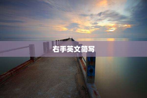 右手英文简写