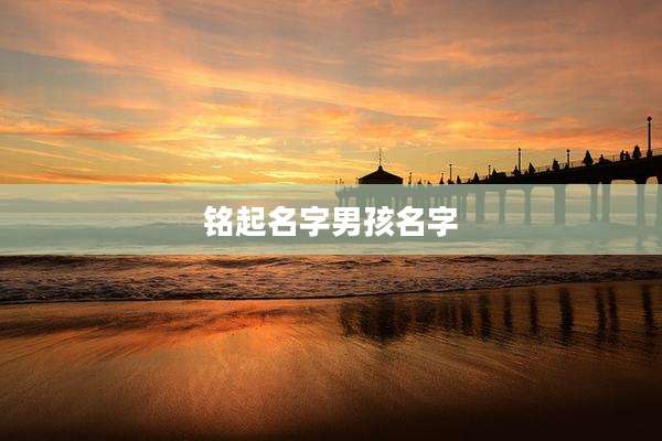 铭起名字男孩名字