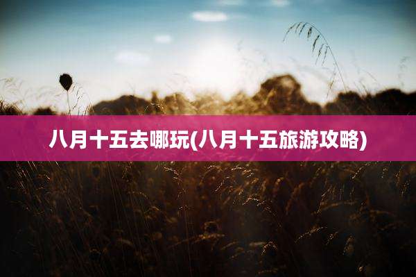八月十五去哪玩(八月十五旅游攻略)