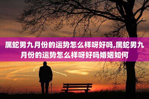 属蛇男九月份的运势怎么样呀好吗,属蛇男九月份的运势怎么样呀好吗婚姻如何