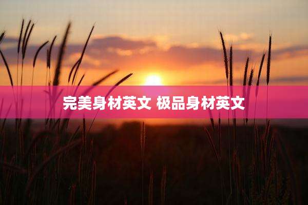 完美身材英文 极品身材英文