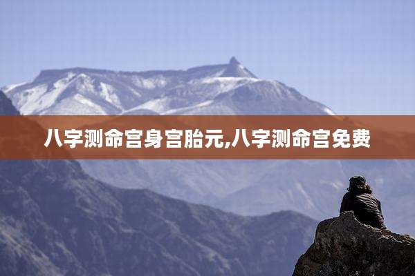 八字测命宫身宫胎元,八字测命宫免费
