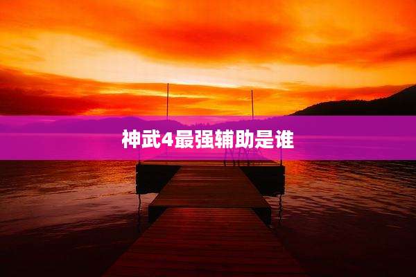 神武4最强辅助是谁