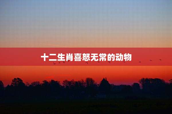 十二生肖喜怒无常的动物