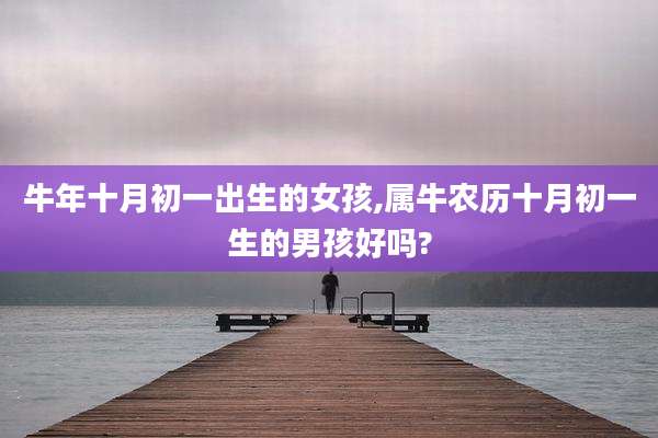 牛年十月初一出生的女孩,属牛农历十月初一生的男孩好吗?