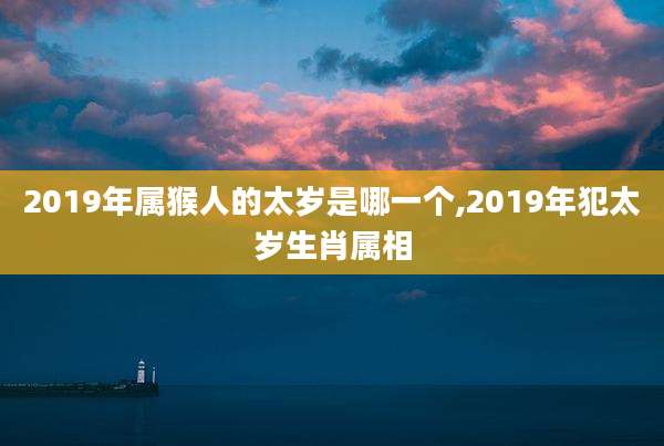 2019年属猴人的太岁是哪一个,2019年犯太岁生肖属相