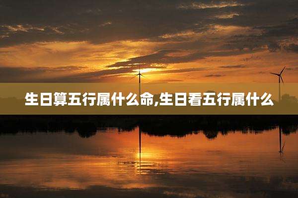 生日算五行属什么命,生日看五行属什么