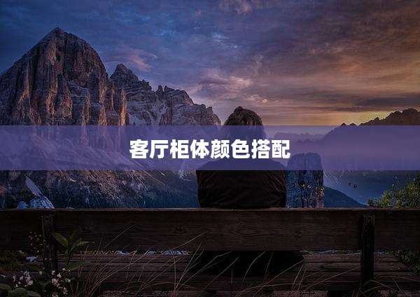 客厅柜体颜色搭配