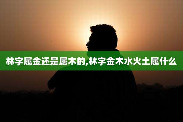 林字属金还是属木的,林字金木水火土属什么