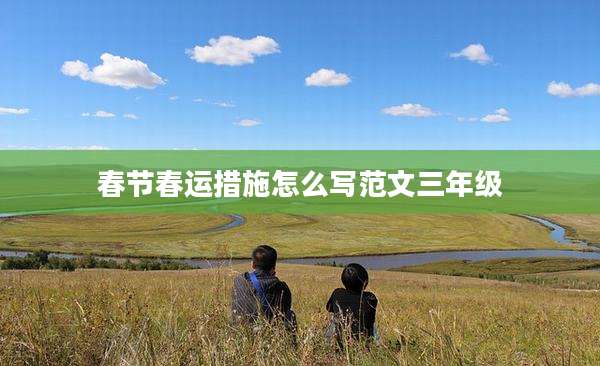 春节春运措施怎么写范文三年级