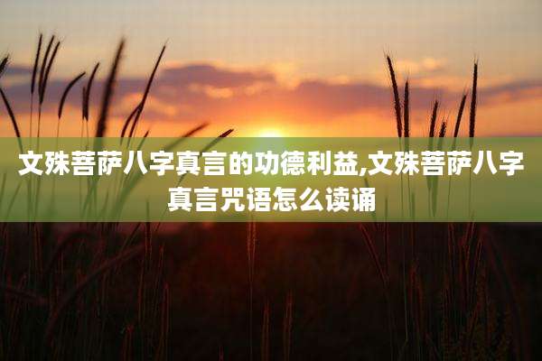 文殊菩萨八字真言的功德利益,文殊菩萨八字真言咒语怎么读诵