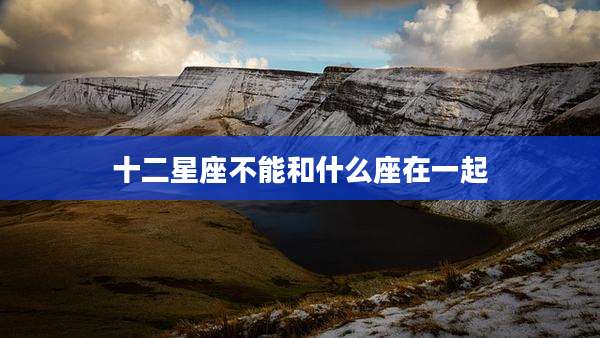 十二星座不能和什么座在一起