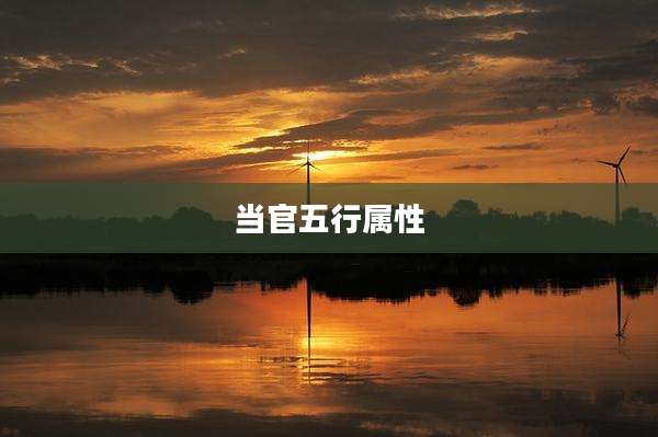 当官五行属性