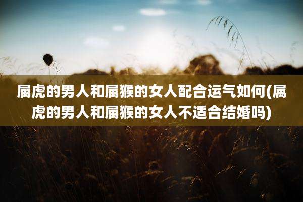 属虎的男人和属猴的女人配合运气如何(属虎的男人和属猴的女人不适合结婚吗)