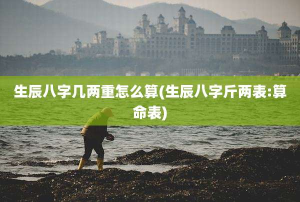 生辰八字几两重怎么算(生辰八字斤两表:算命表)