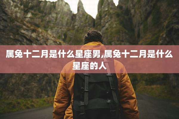 属兔十二月是什么星座男,属兔十二月是什么星座的人
