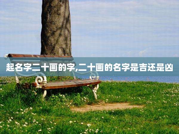 起名字二十画的字,二十画的名字是吉还是凶