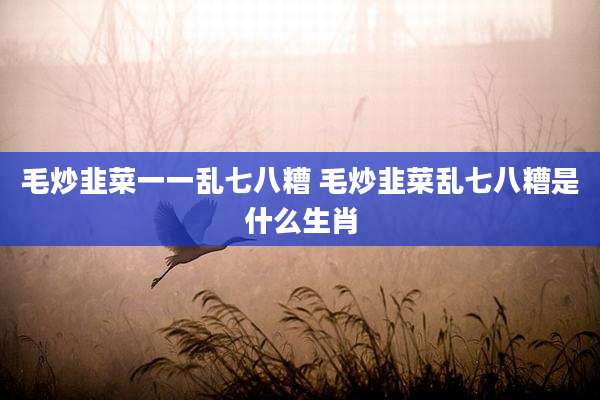 毛炒韭菜一一乱七八糟 毛炒韭菜乱七八糟是什么生肖