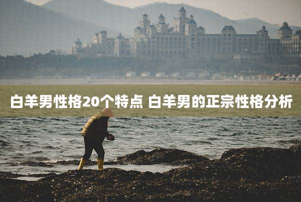 白羊男性格20个特点 白羊男的正宗性格分析