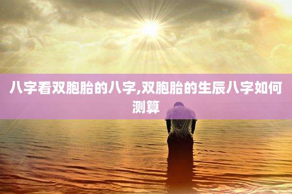 八字看双胞胎的八字,双胞胎的生辰八字如何测算