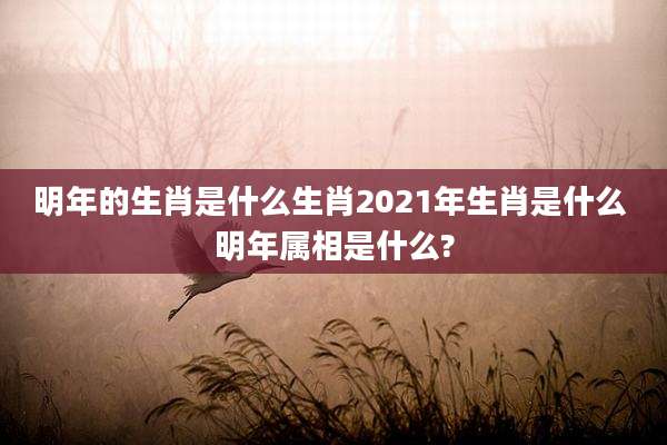 明年的生肖是什么生肖2021年生肖是什么 明年属相是什么?