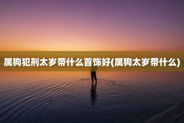 属狗犯刑太岁带什么首饰好(属狗太岁带什么)