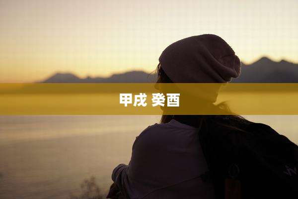 甲戌 癸酉