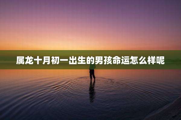 属龙十月初一出生的男孩命运怎么样呢