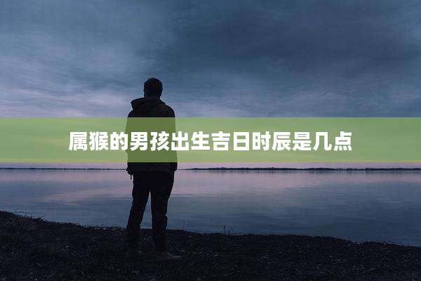 属猴的男孩出生吉日时辰是几点