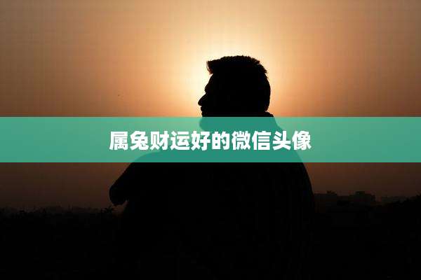 属兔财运好的微信头像