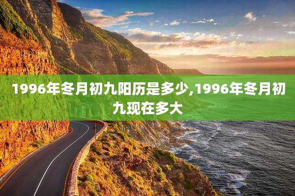 1996年冬月初九阳历是多少,1996年冬月初九现在多大