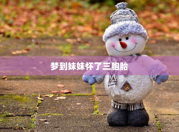 梦到妹妹怀了三胞胎
