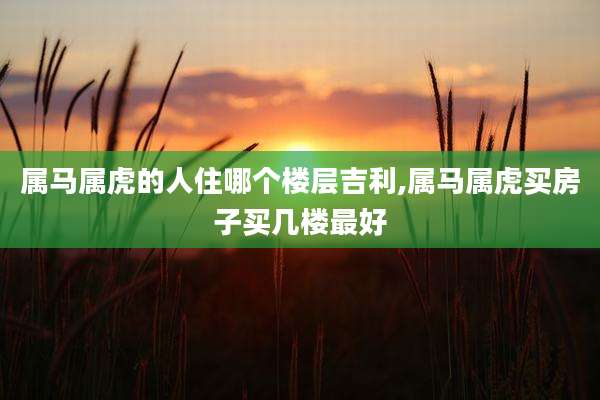 属马属虎的人住哪个楼层吉利,属马属虎买房子买几楼最好