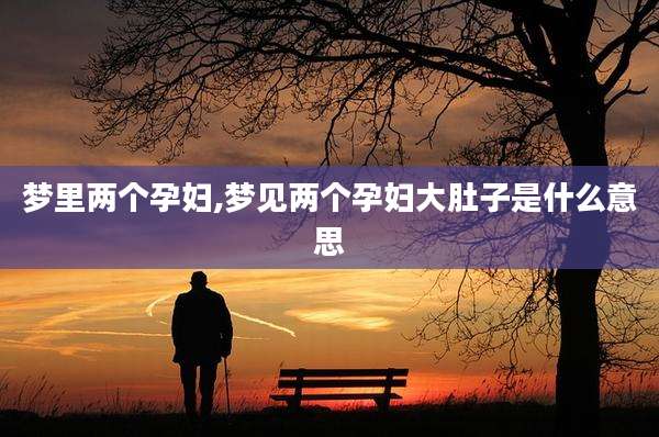 梦里两个孕妇,梦见两个孕妇大肚子是什么意思