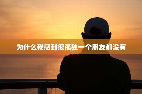 为什么我感到很孤独一个朋友都没有