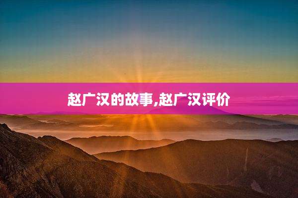 赵广汉的故事,赵广汉评价