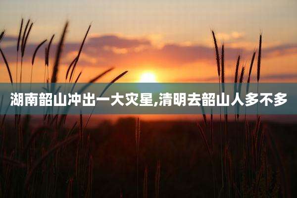 湖南韶山冲出一大灾星,清明去韶山人多不多