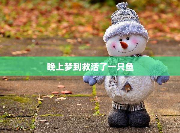 晚上梦到救活了一只鱼