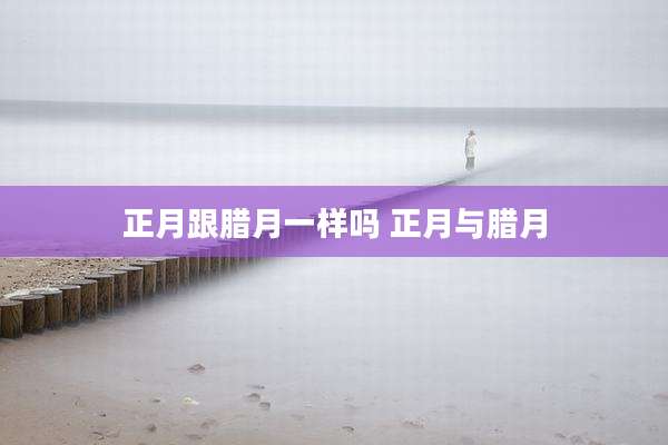 正月跟腊月一样吗 正月与腊月