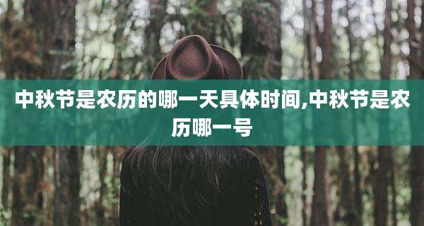 中秋节是农历的哪一天具体时间,中秋节是农历哪一号